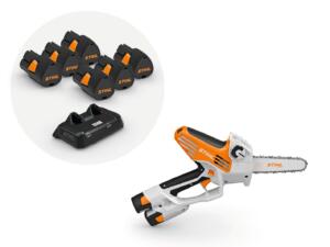 SCIE DE JARDIN STIHL GTA26 + BATTERIE + CHARGEUR + COFFRET DE TRANSPORT